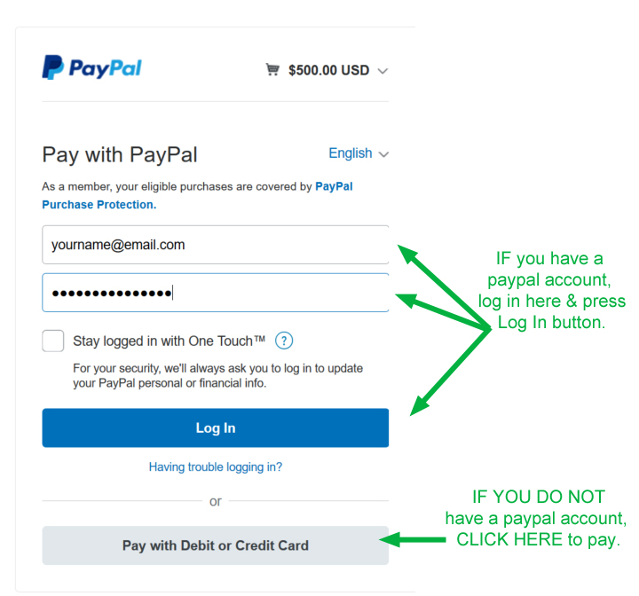 paypal instructions